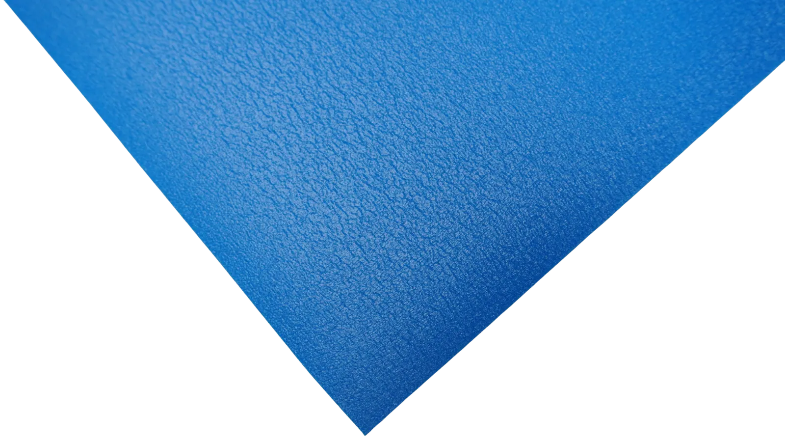 M3 bevelled corner detail with grounding stud in blue