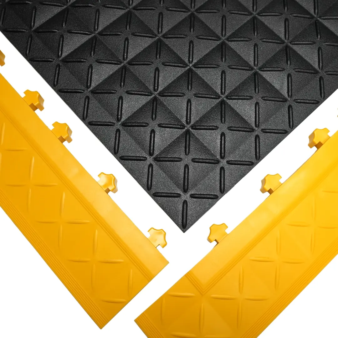 M5 Anti-Fatigue Edging — 10x56x2.5cm — Male corner edge (M5-A6-Y)