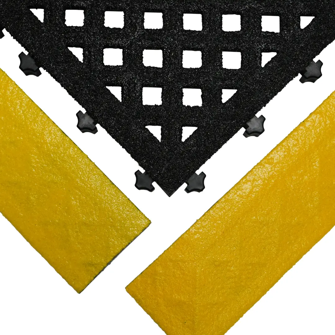 M5 Anti-Slip Edging — 10x56x2.5cm — Female corner edge (M5-AG5-Y)