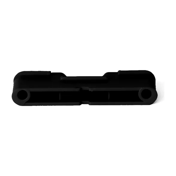 Underside and mounting detail of the black M-Lite vertical mat hanger